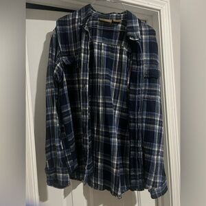 Men’s Blue Flannel Shirt